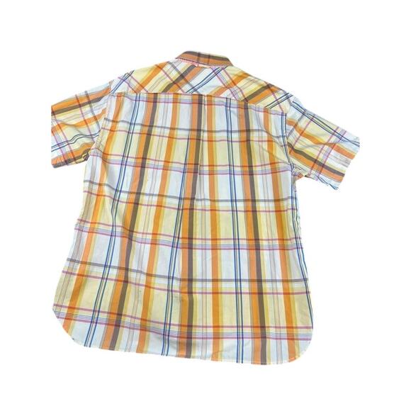 Men’s Tommy Hilfiger Plaid Short-Sleeve Shirt XL 80s 2-Ply Fabric Excellent - Picture 2 of 10